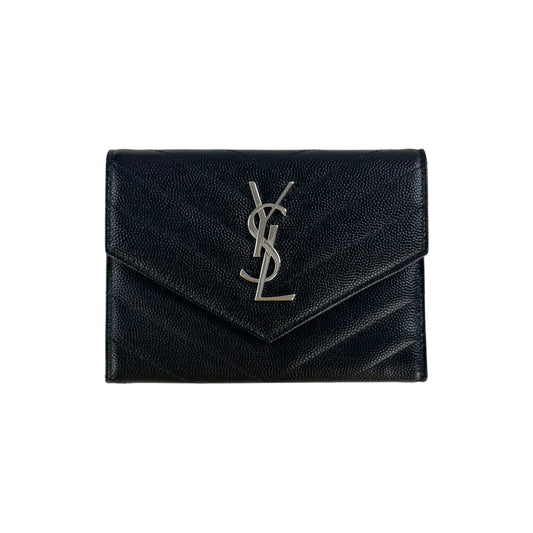Saint Laurent Cassandre Matelassé Trifold Wallet
