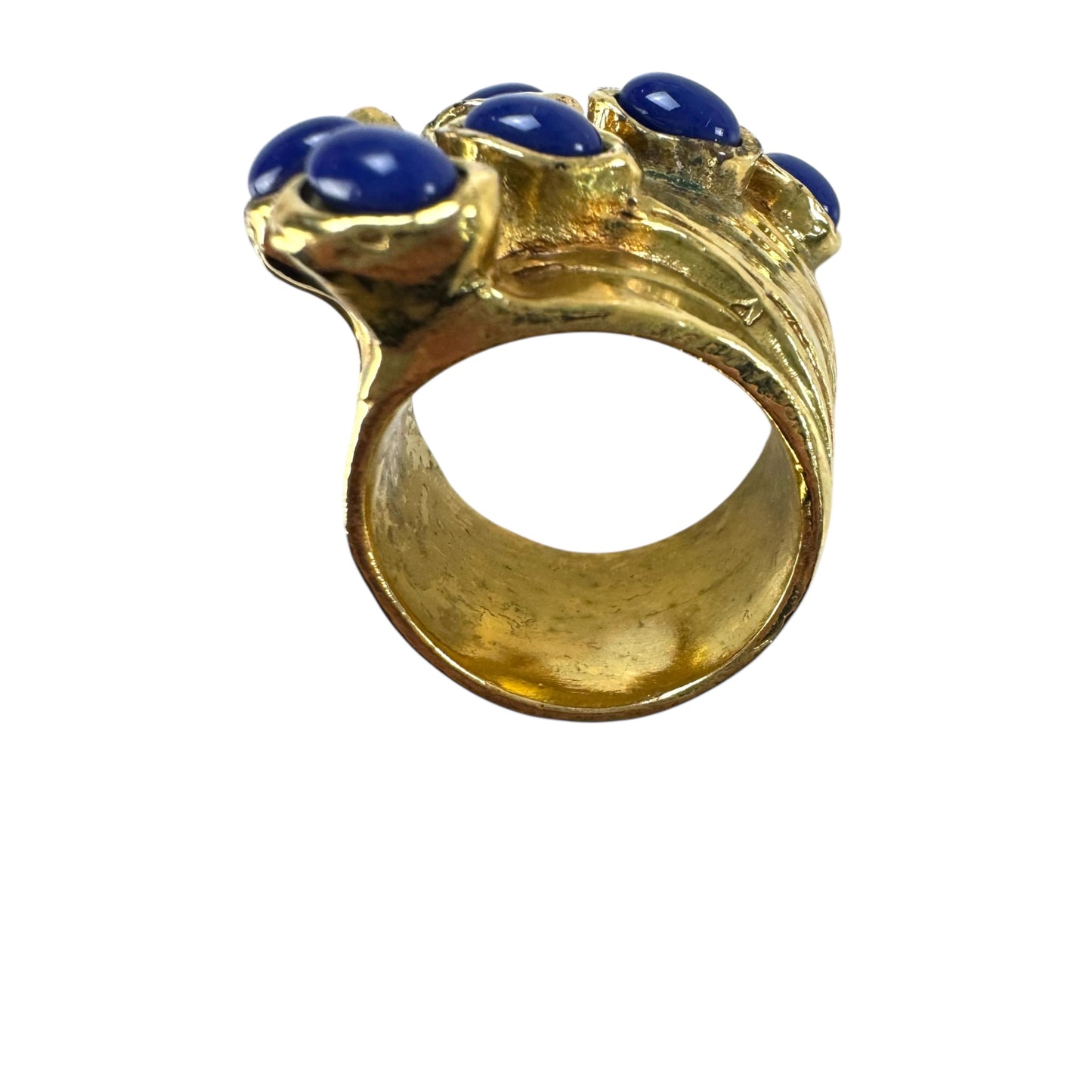 YSL Vintage Blue Stone Ring