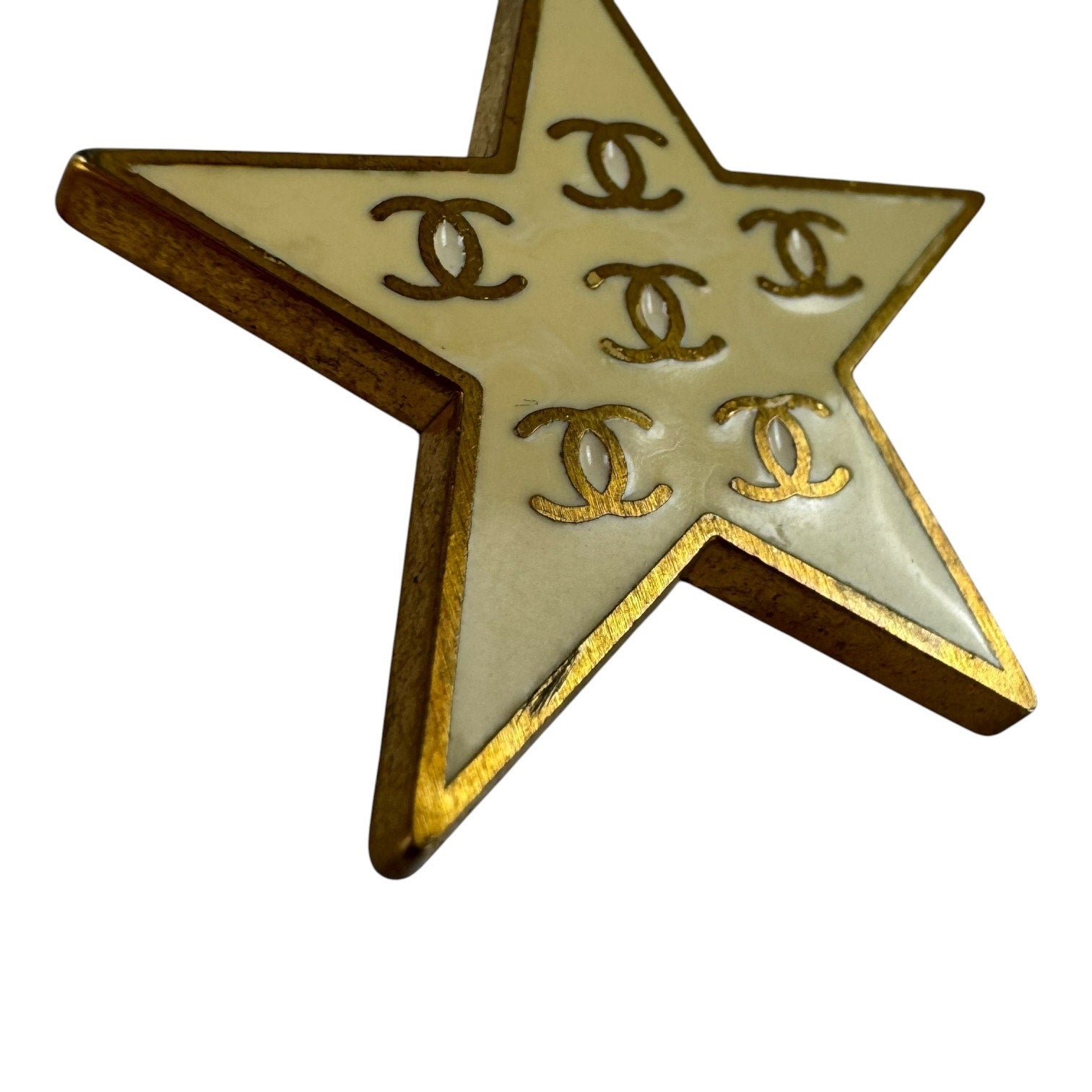 Chanel Vintage CC Star Earrings