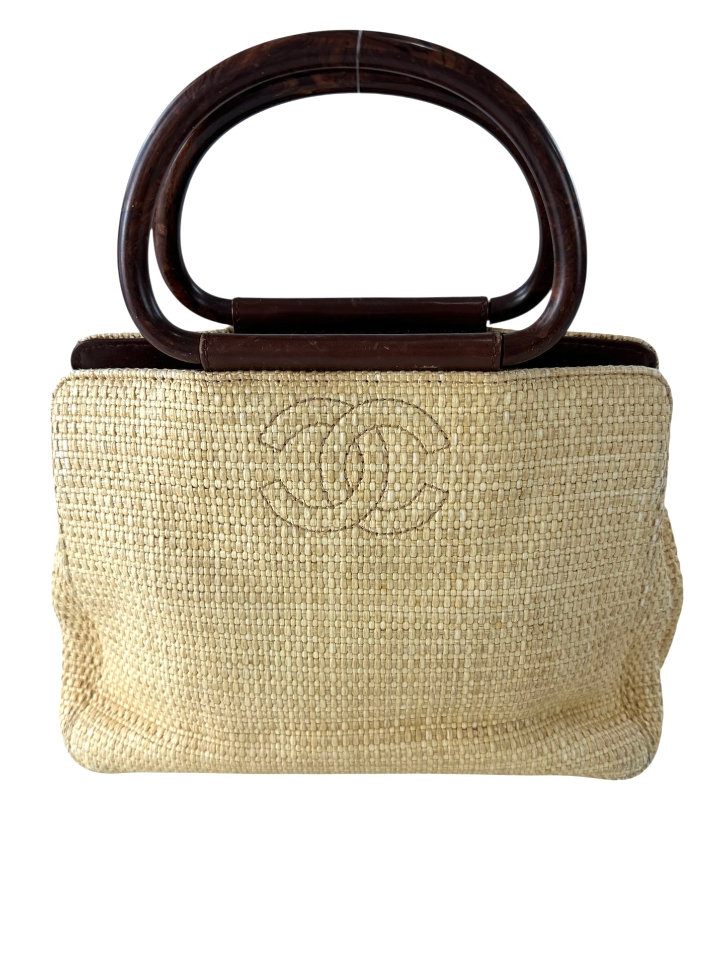 Chanel Straw Raffia Handbag