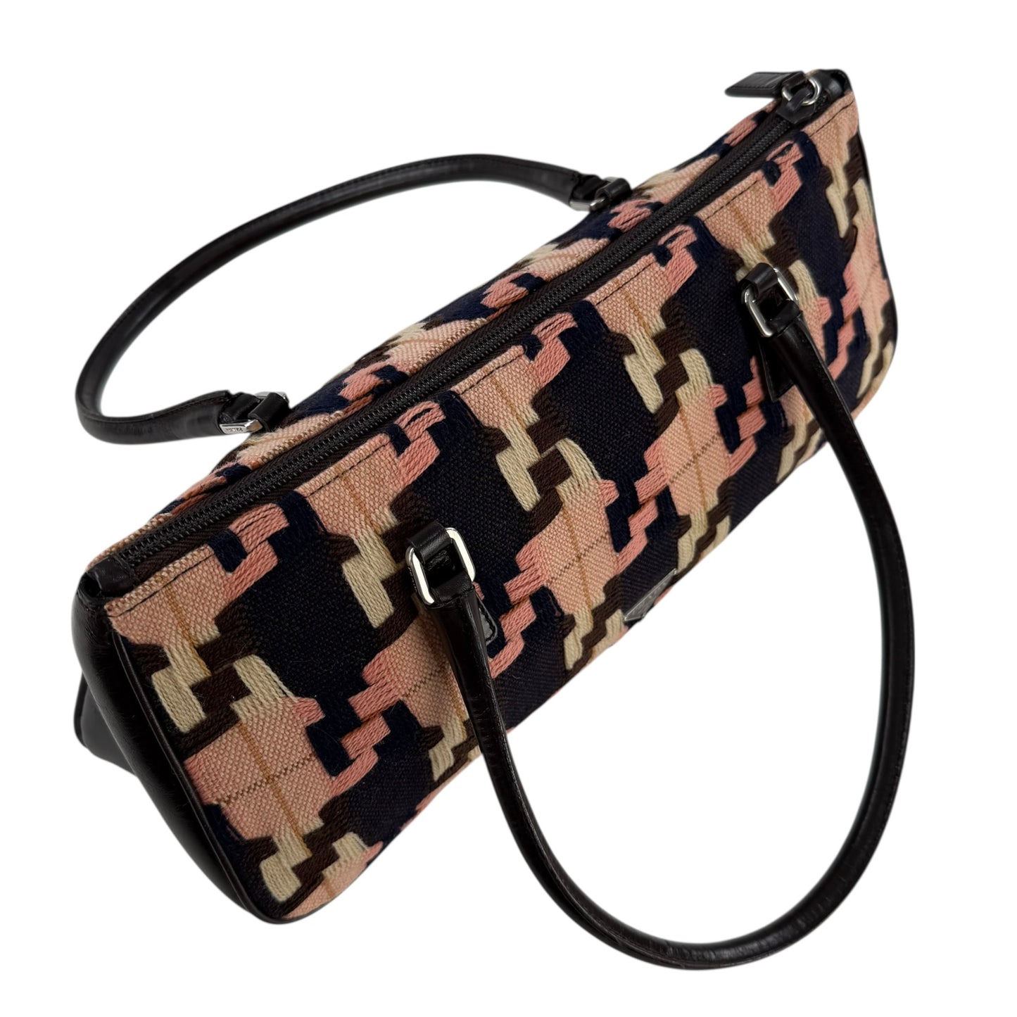 Prada Multicolor Knit Shoulder Bag