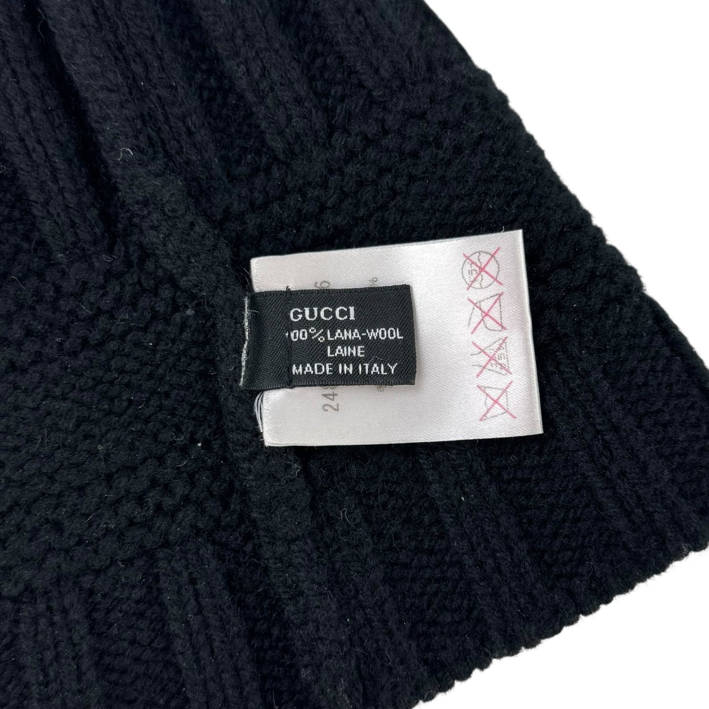 Gucci GG Black Knit Beanie