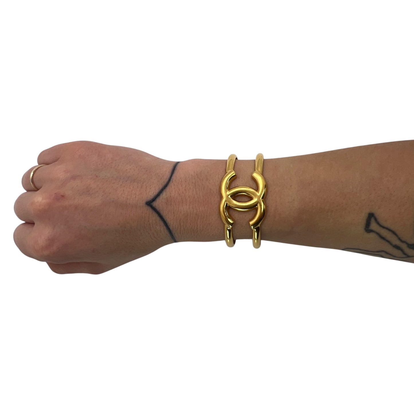 Chanel Vintage CC Bangle Bracelet