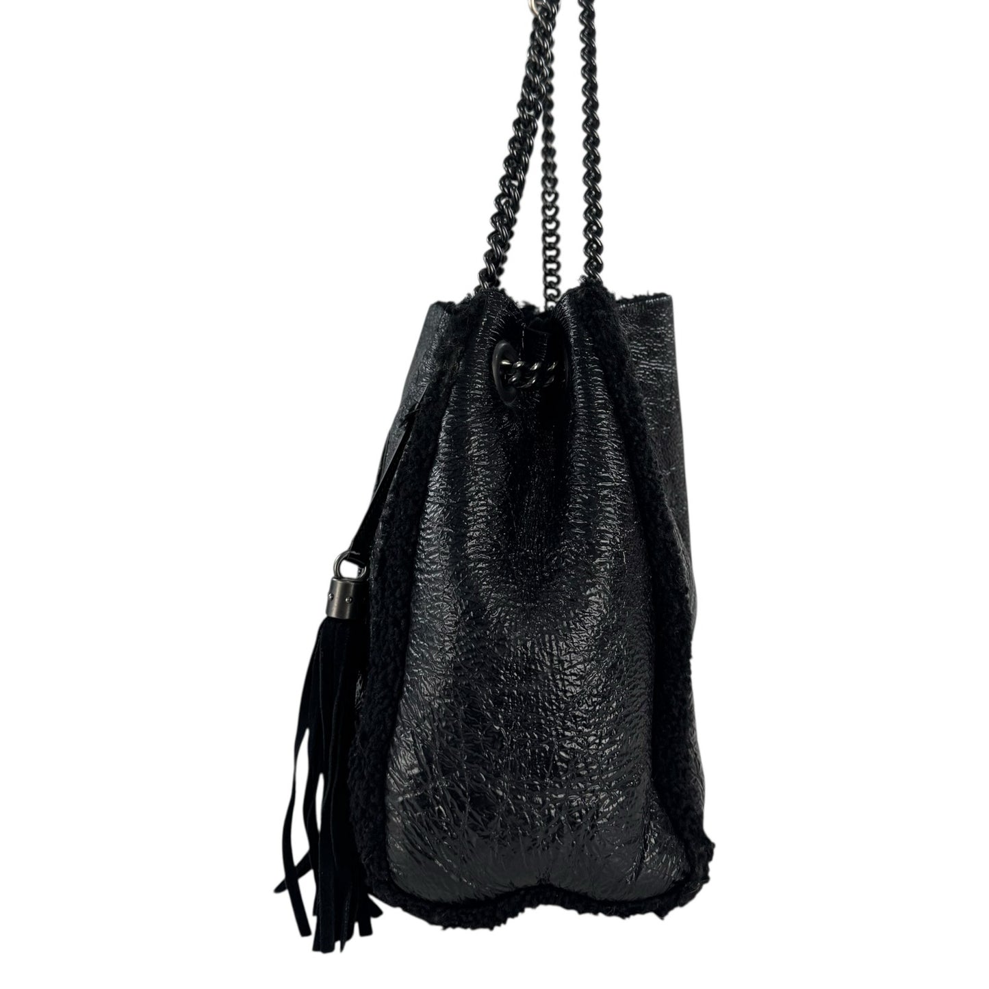 Gucci Soho Shearling Double Chain Bag