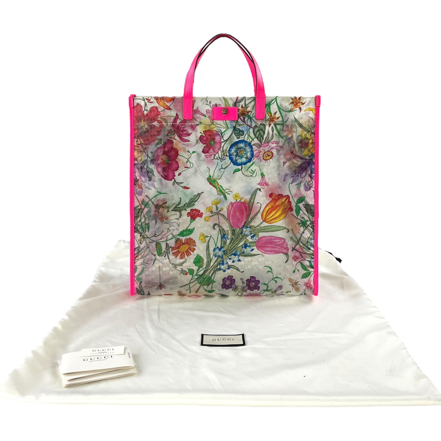 Gucci Flora Vinyl Tote Bag