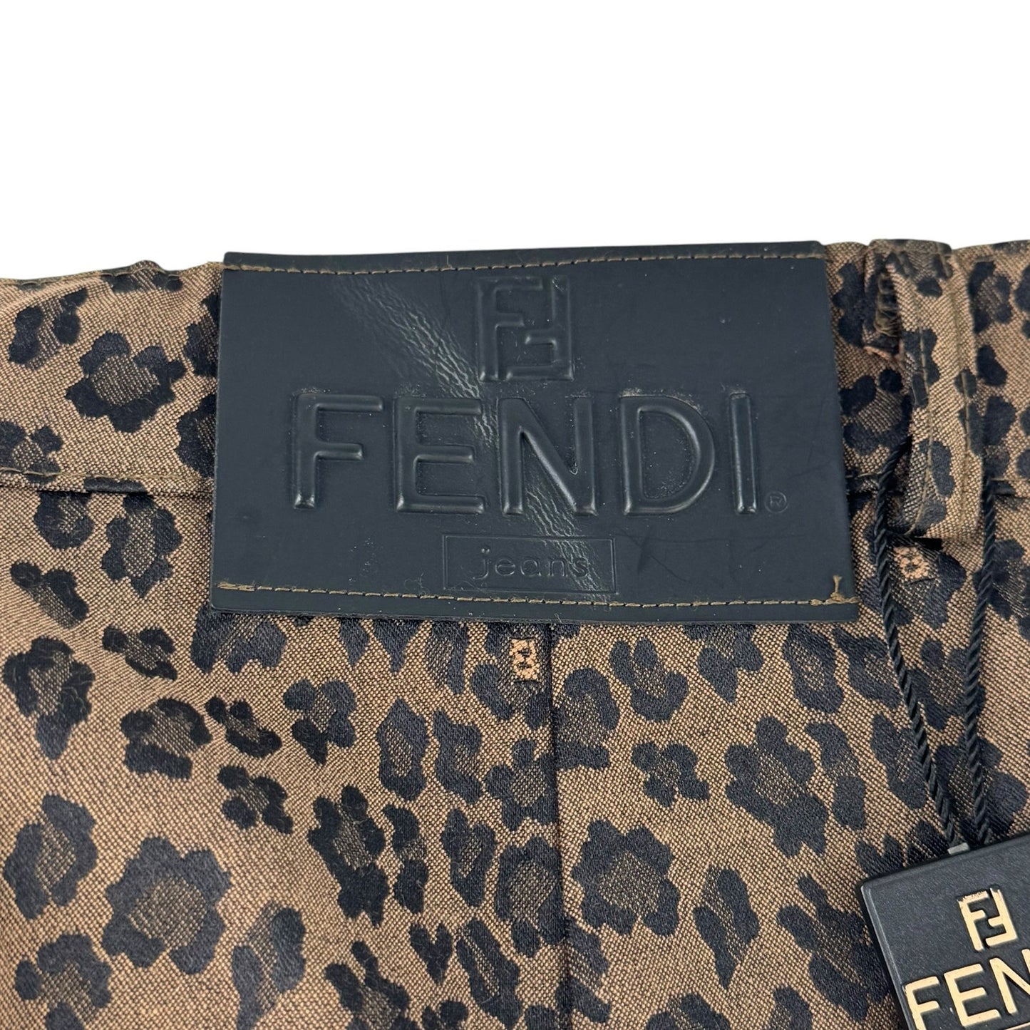 Fendi Vintage Leopard Print Pant