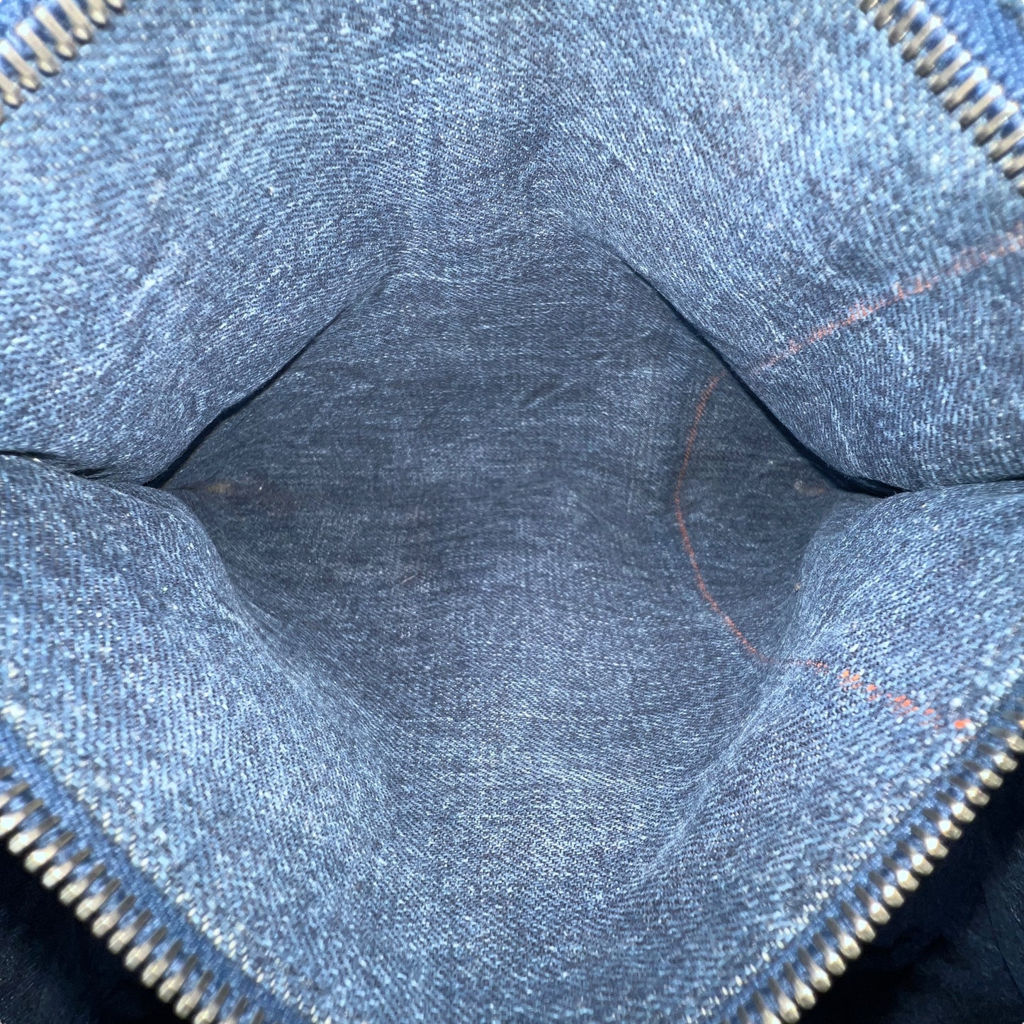 Prada Canapa Rhinestone Denim Tote Bag