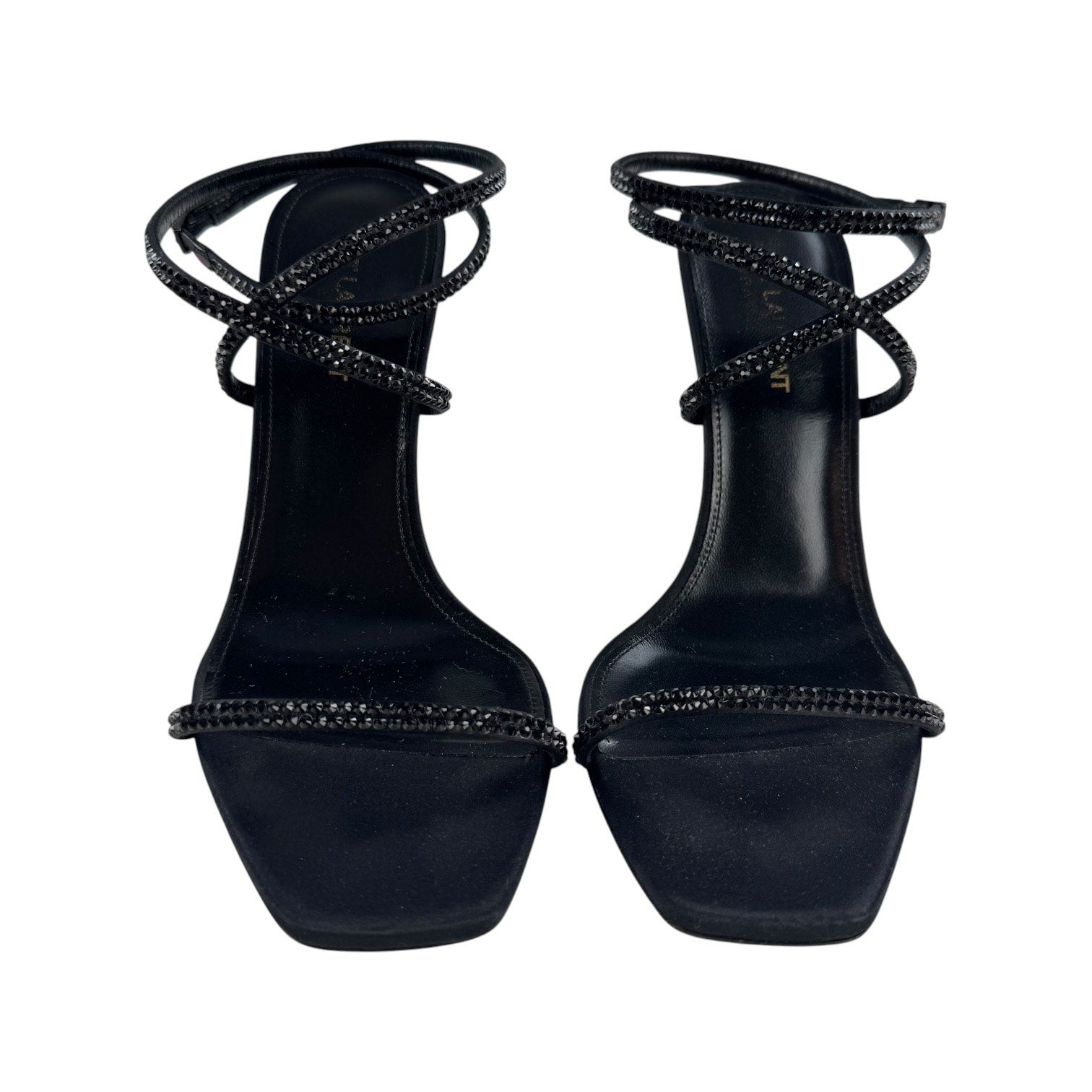 YSL Crystal Wrap Heels