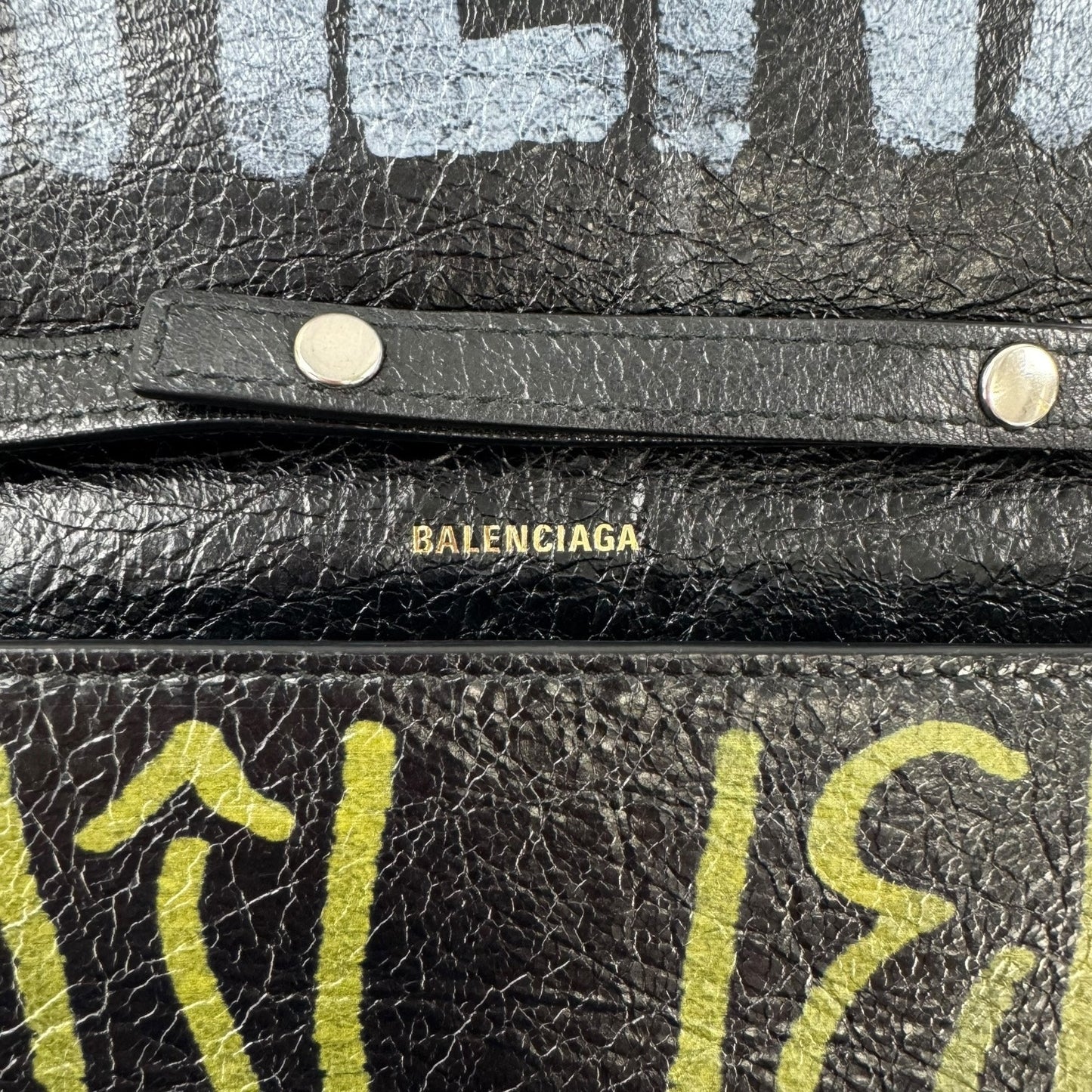 Balenciaga Graffiti Bazar Wallet-On-Chain Bag