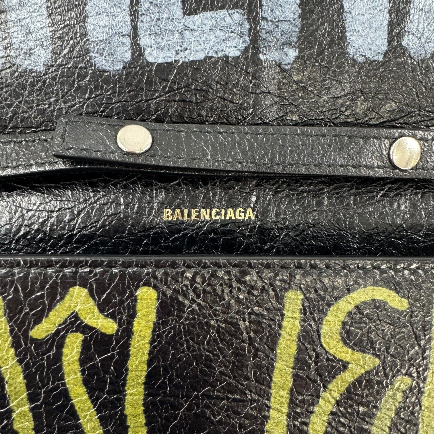 Balenciaga Graffiti Bazar Wallet-On-Chain Bag