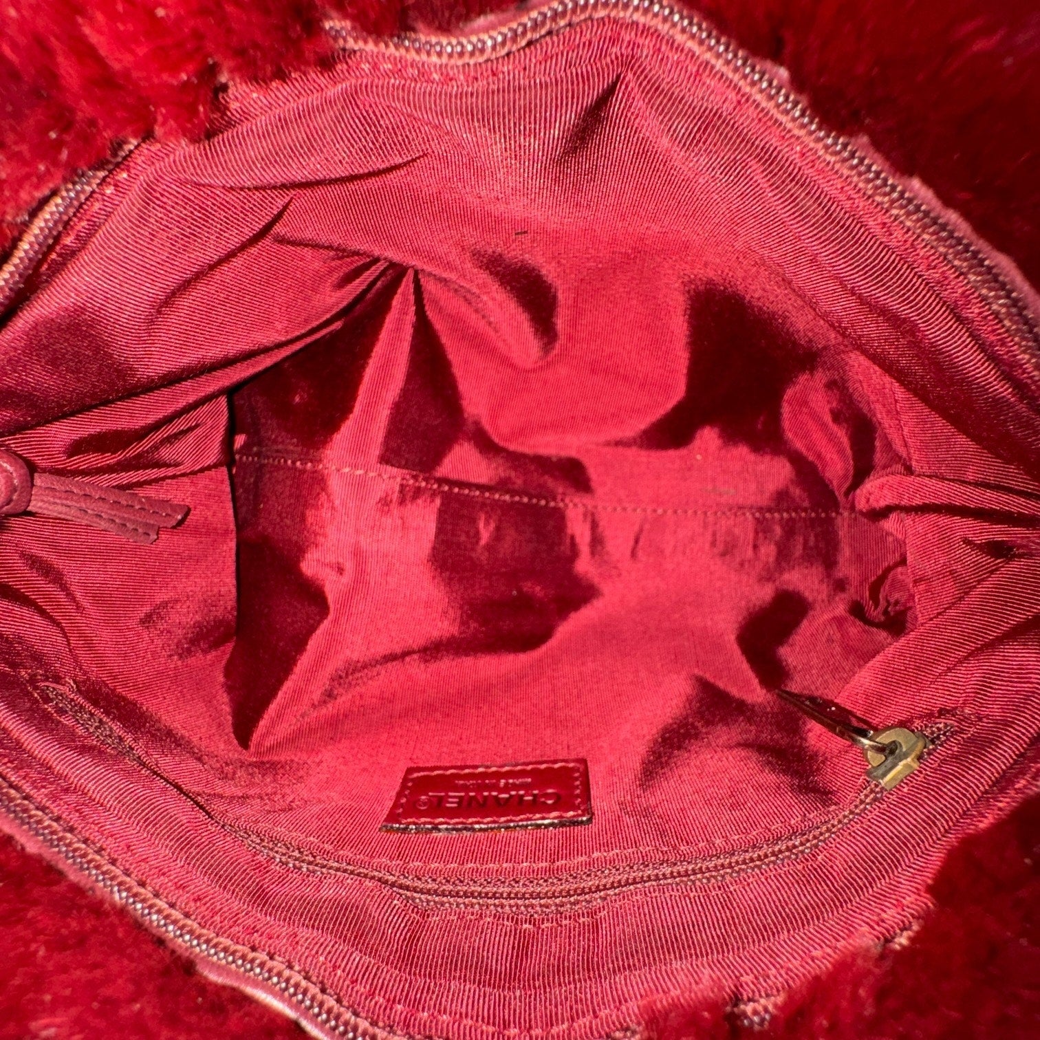 Chanel Vintage Rabbit Fur Shoulder Bag