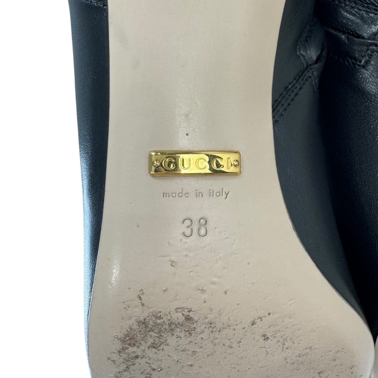 Gucci Horsebit Heeled Boots