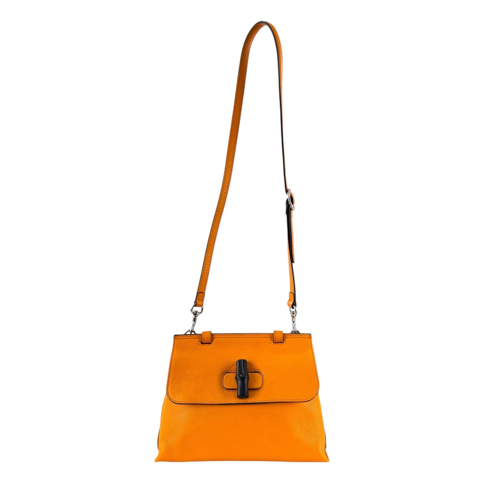 Gucci Orange Bamboo Two-Way Bag
