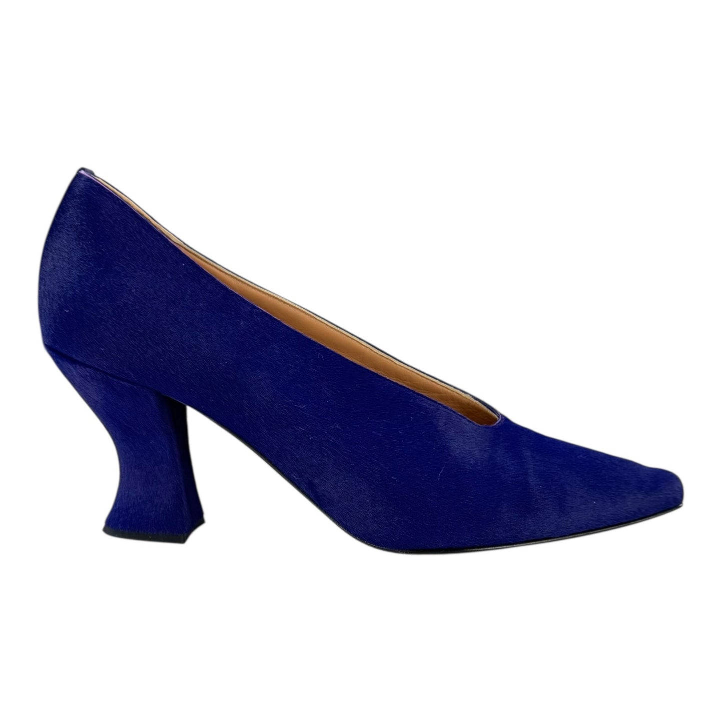 Bottega Veneta Purple Calf Hair Almond Pumps
