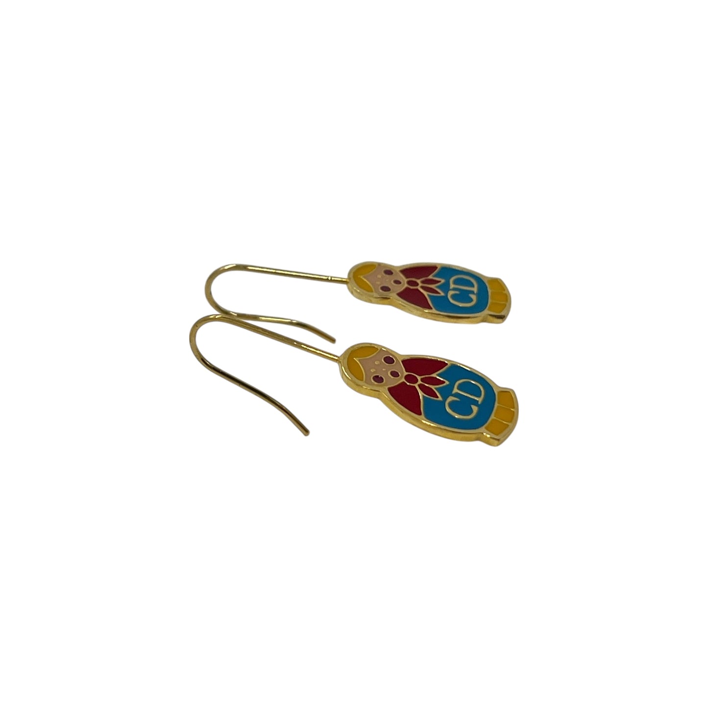 Dior Vintage Russian Nesting Doll Necklace & Earring Set
