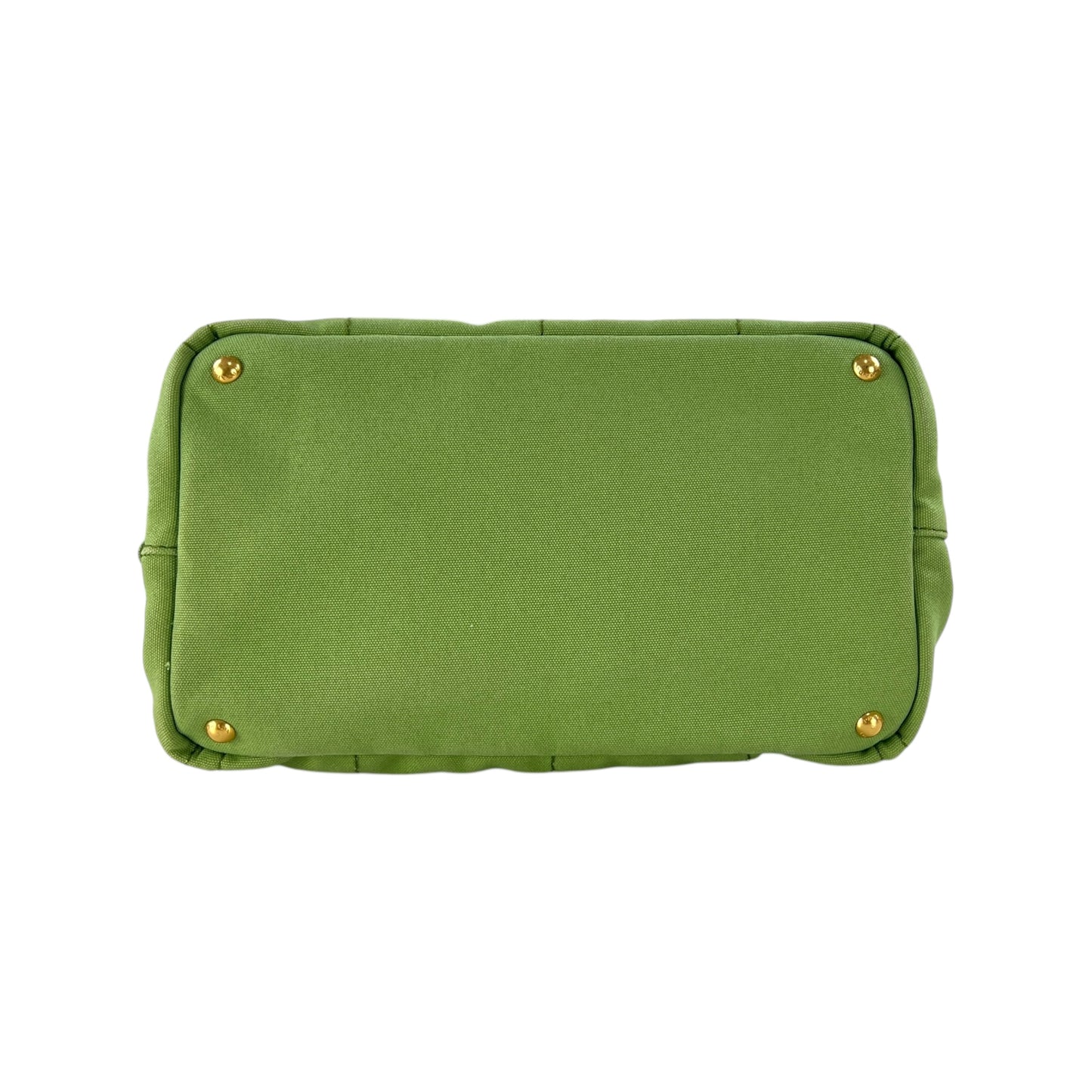 Prada Green Canapa Tote Bag