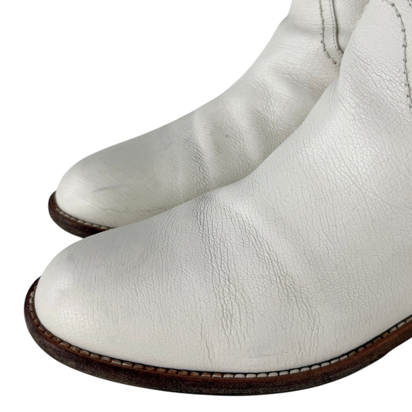 Chanel CC Logo Leather Western Cowboy Boots