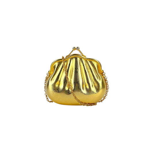 Gucci Vintage GG Shell Minaudiere Bag