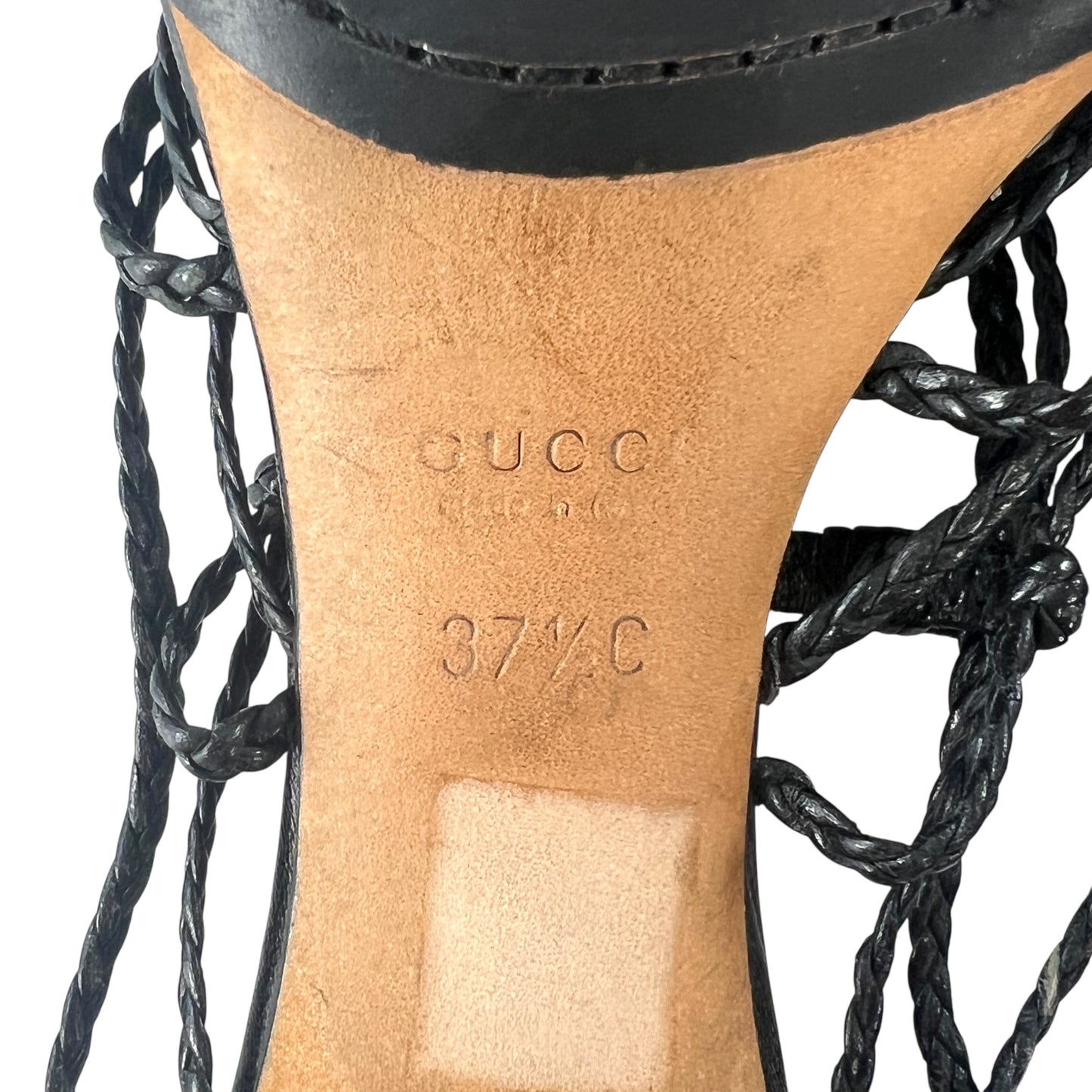 Gucci Braided Leather Heels