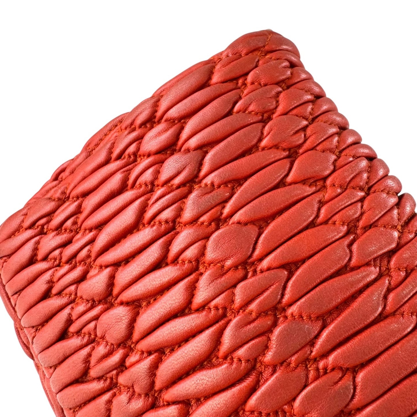 Miu Miu Mattelasse Crystal Flap Bag