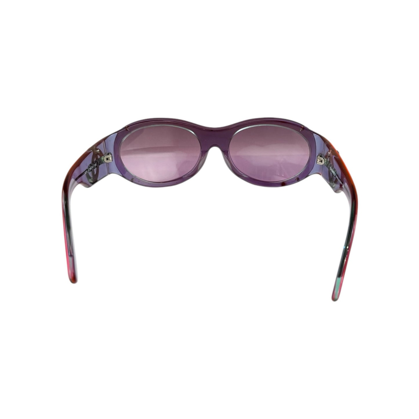 Chanel CC Purple Oval Sunglasses