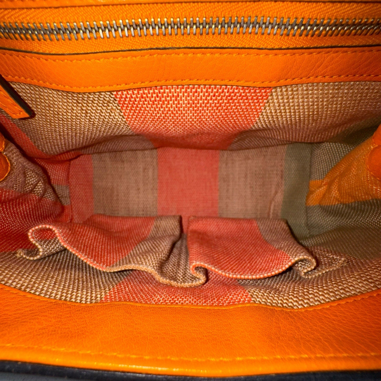 Gucci Orange Bamboo Two-Way Bag