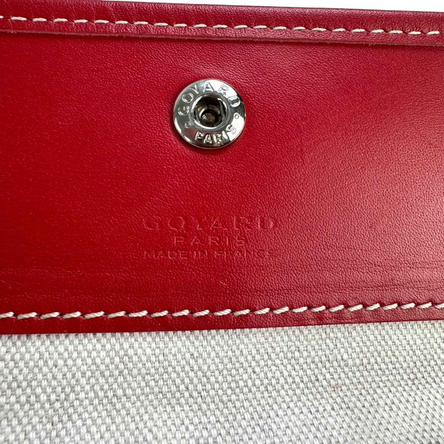 Goyard Red Saint Louis Pouch