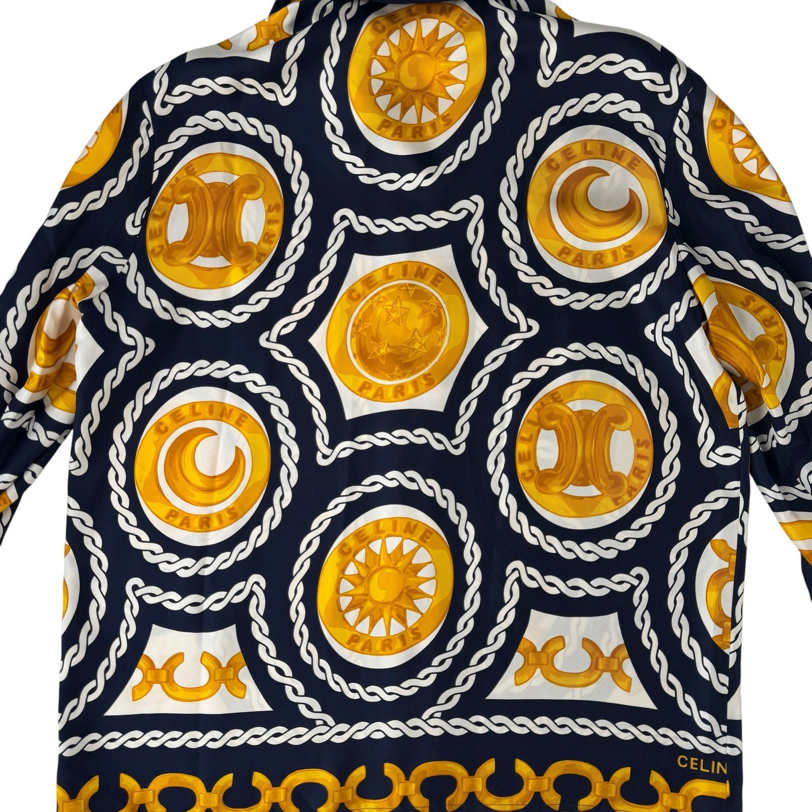 Celine Vintage Silk Button-Up