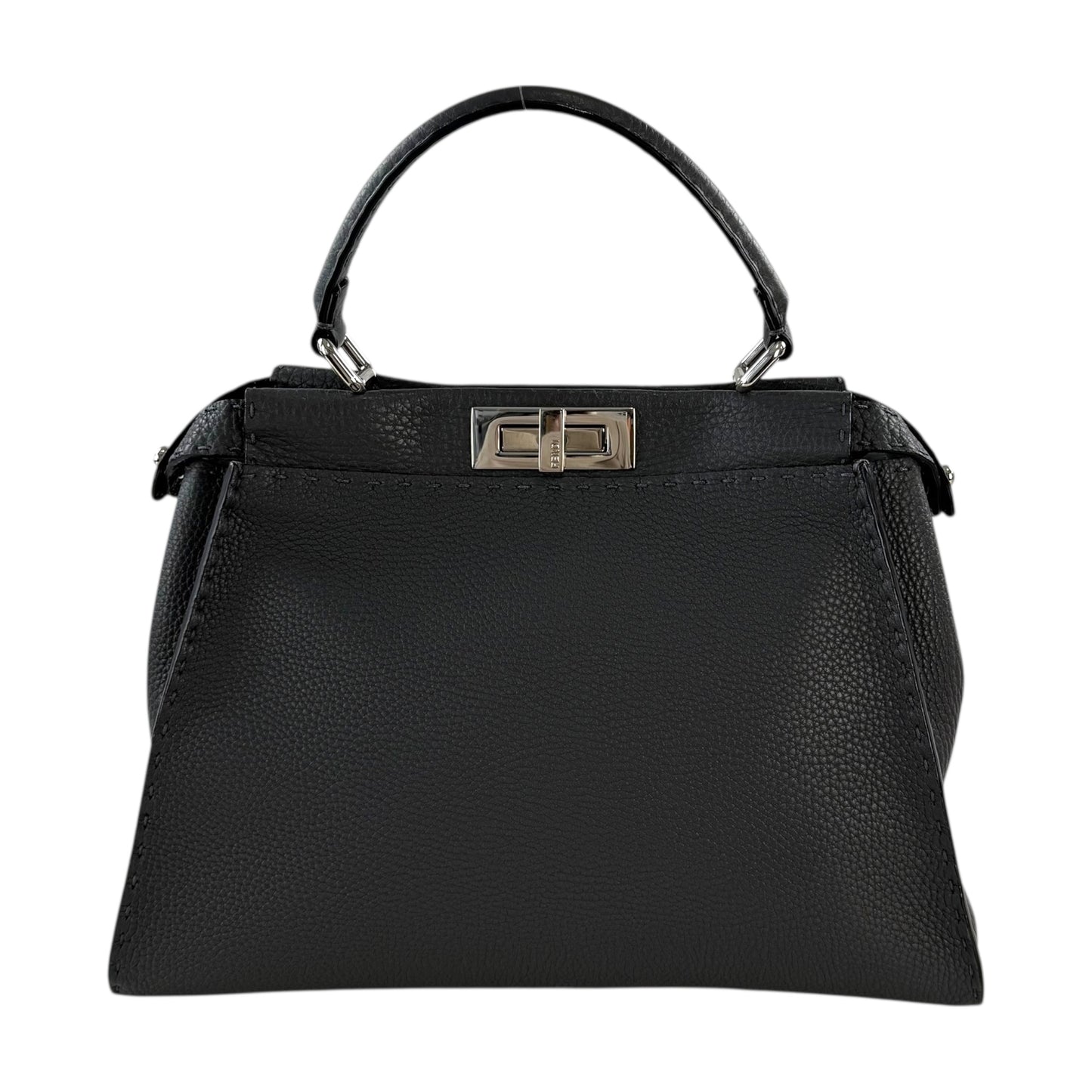 Fendi Cuoio Romano Selleria Bi-Color Medium Peekaboo Two-Way Handbag