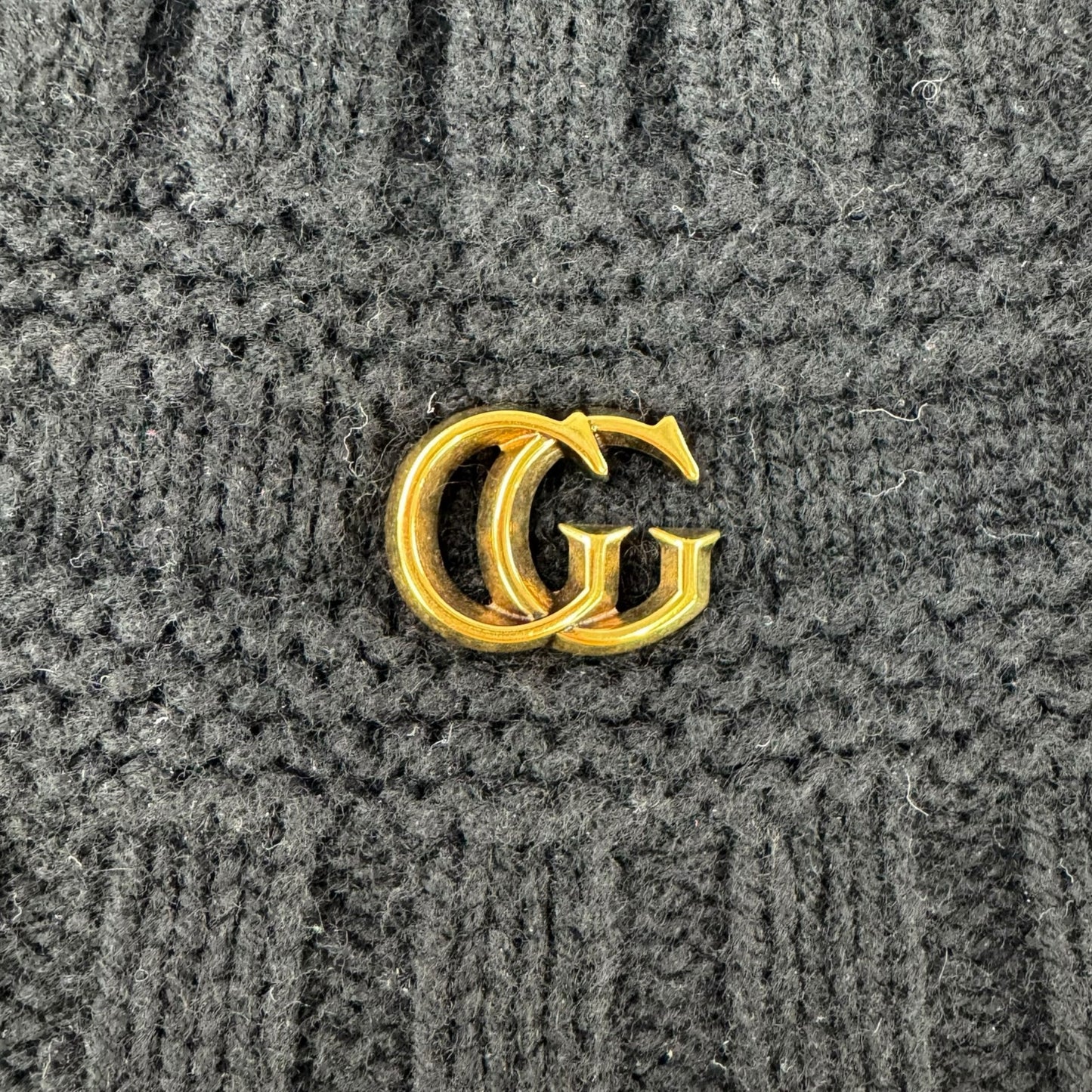 Gucci GG Black Knit Beanie