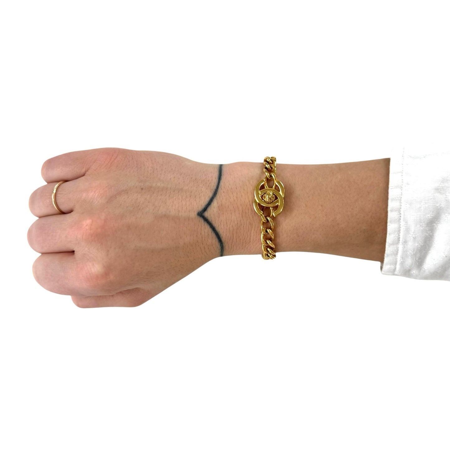 Chanel Vintage CC Bangle