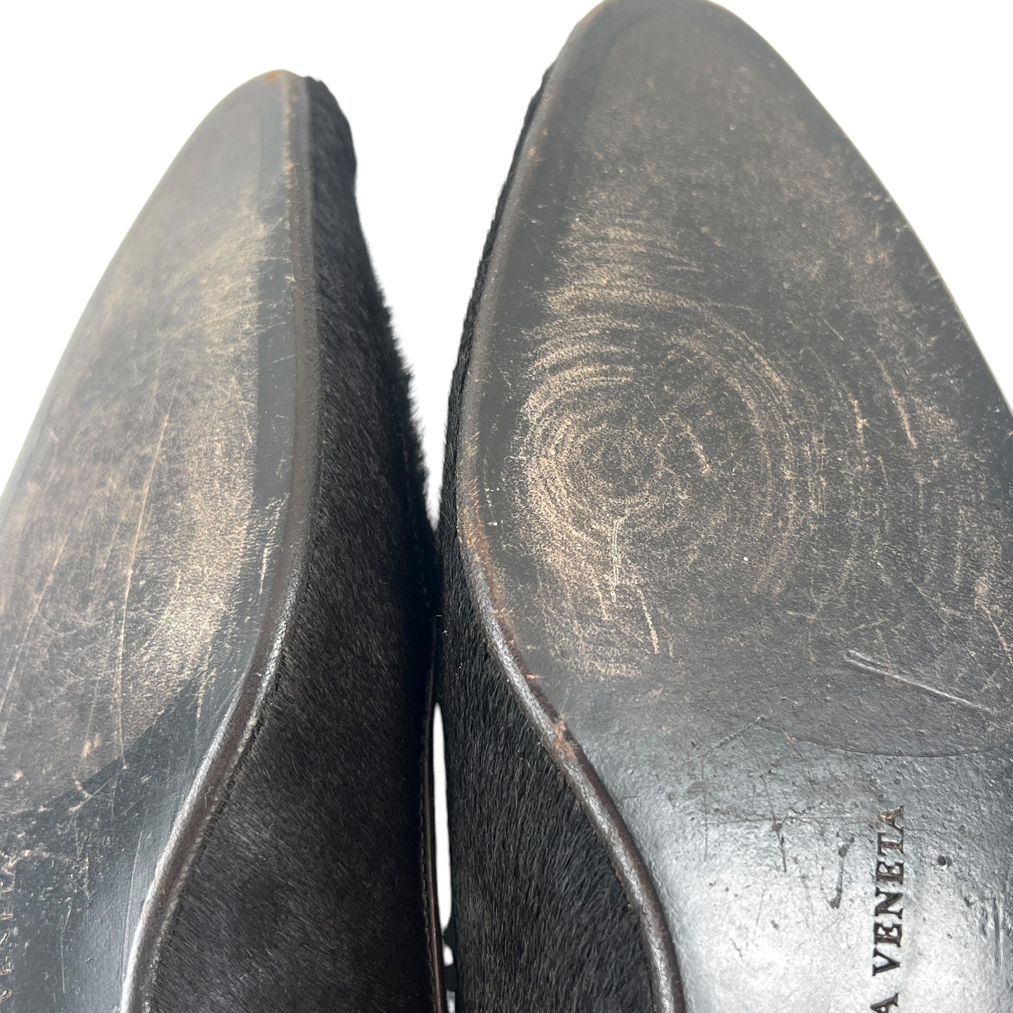 Bottega Veneta Calf Hair Butterfly Flats