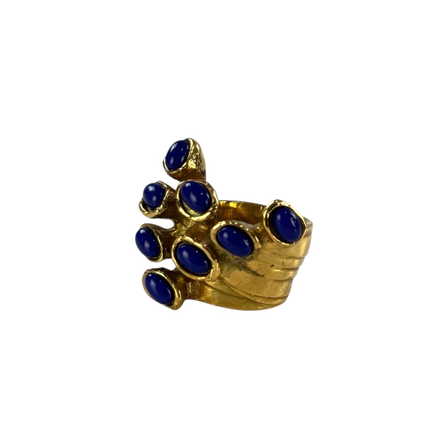 YSL Vintage Blue Stone Ring