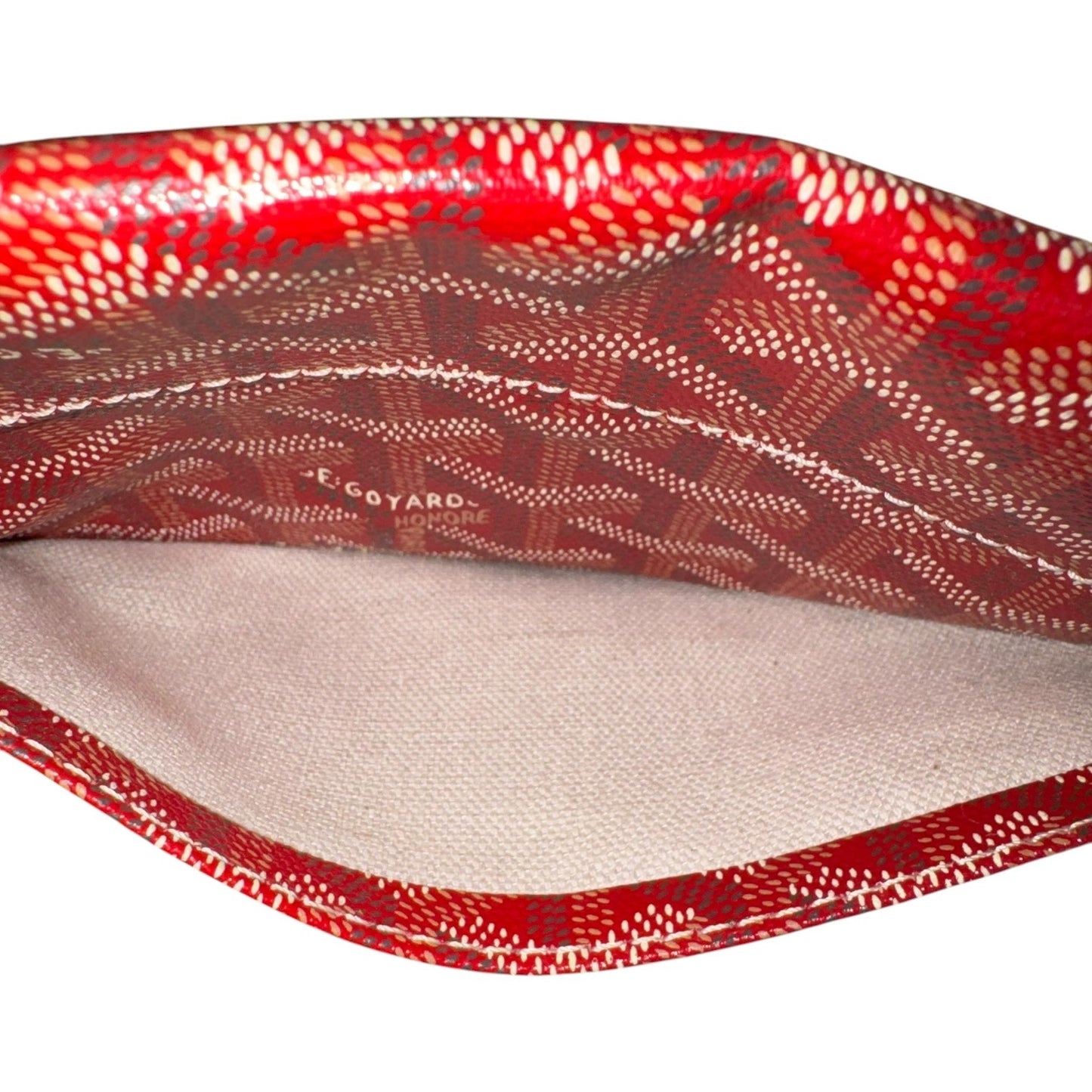 Goyard Red Saint Louis Pouch