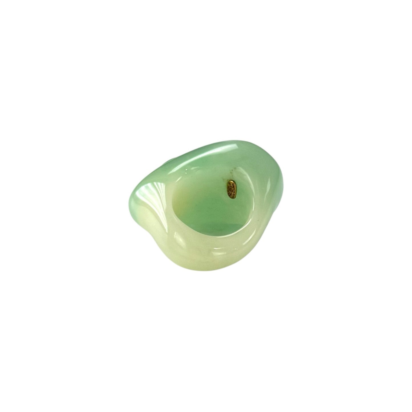Chanel CC Faux Jade Ring