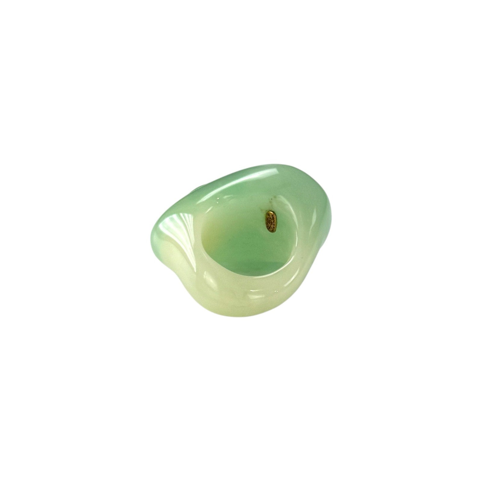 Chanel CC Faux Jade Ring