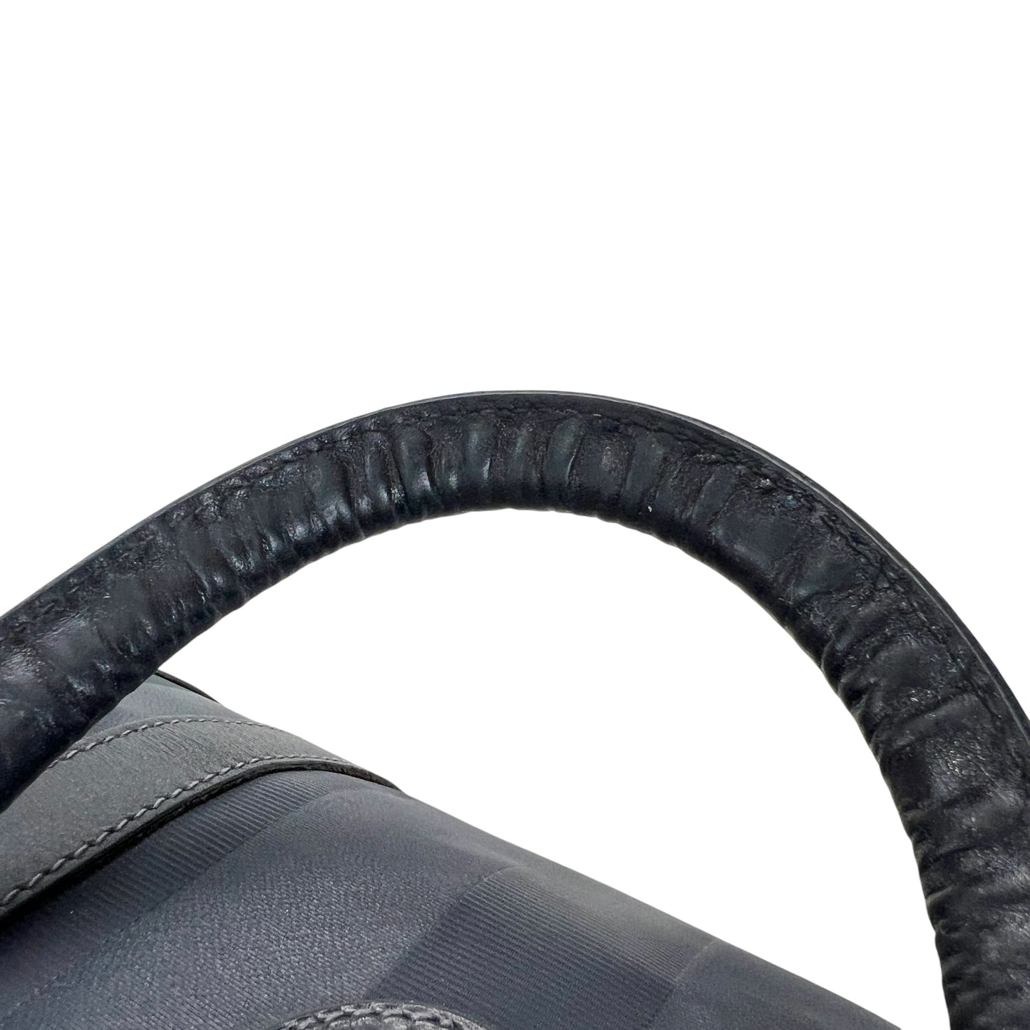 Fendi Vintage Pequin Boston Bag