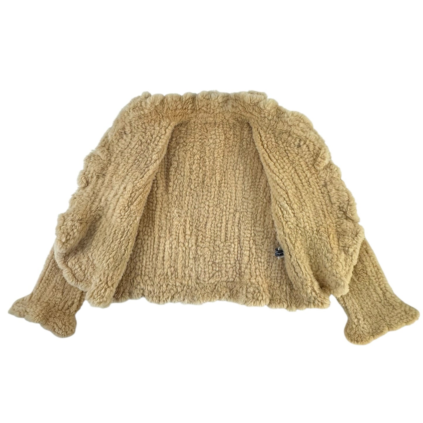 Ferragamo Shearling Ruffle Jacket