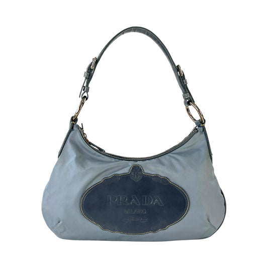 Prada Baby Blue Nylon Shoulder Bag