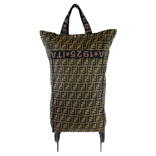 Fendi Vintage Zucca Collapsible Jolly Trolly Travel Bag