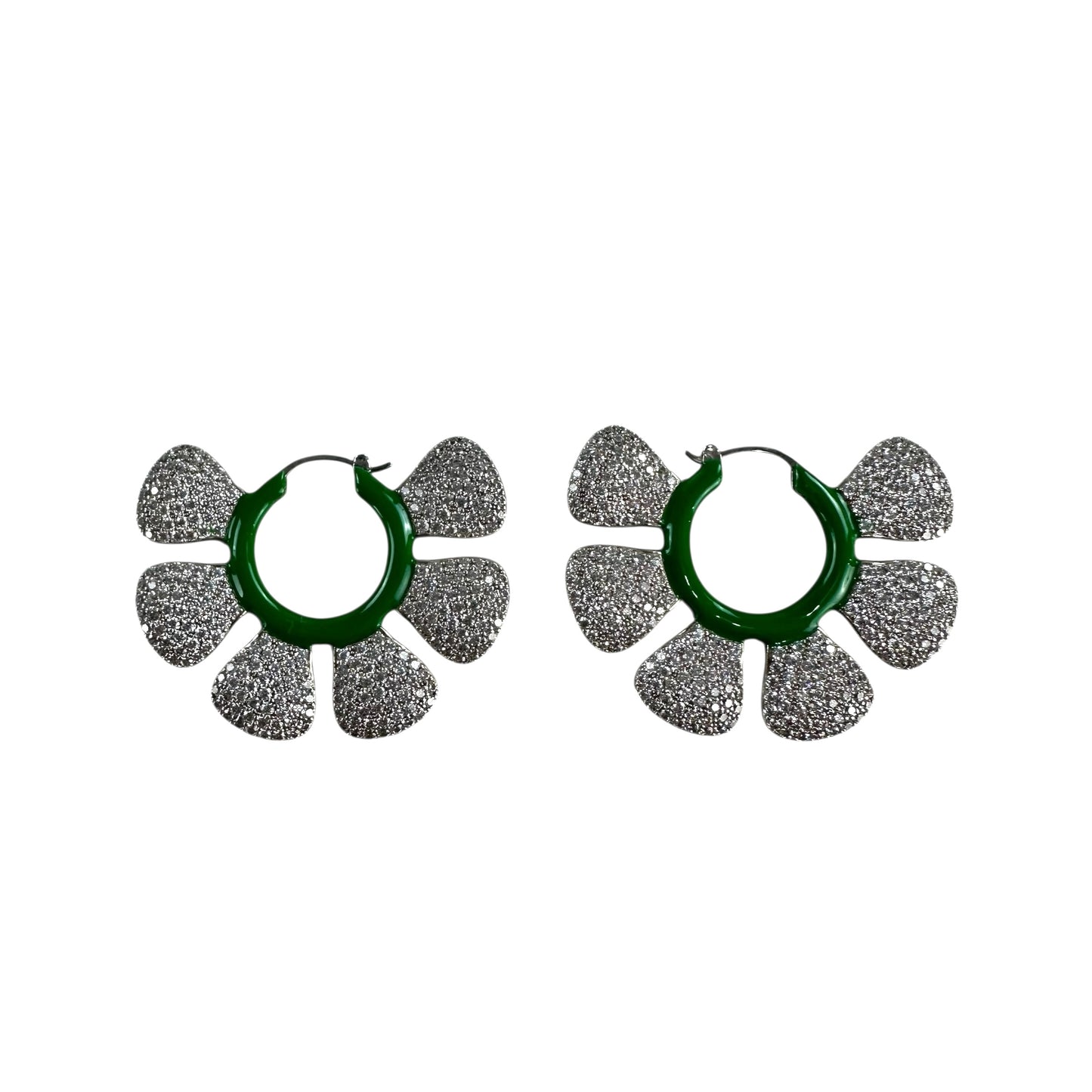 Bottega Veneta Flower Petal Earrings
