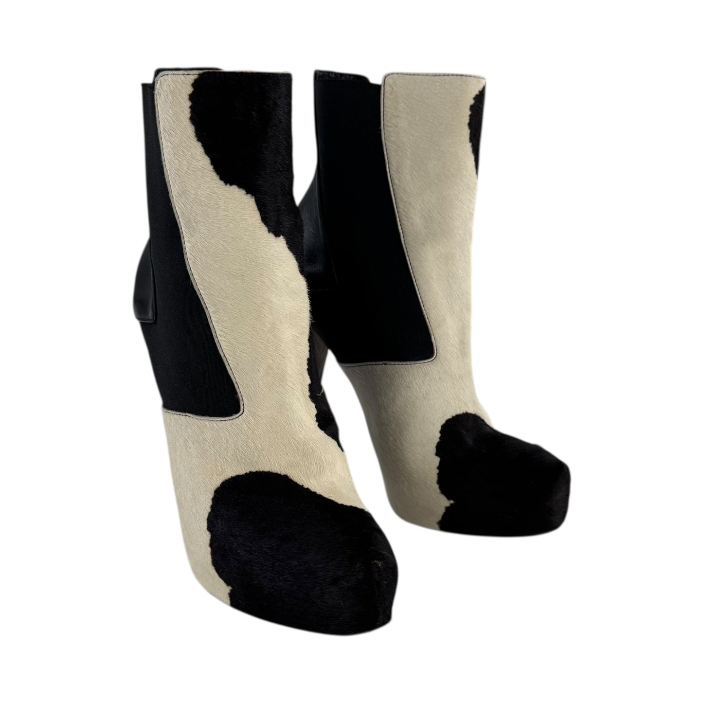 Fendi Calf Hair Heeled Boots