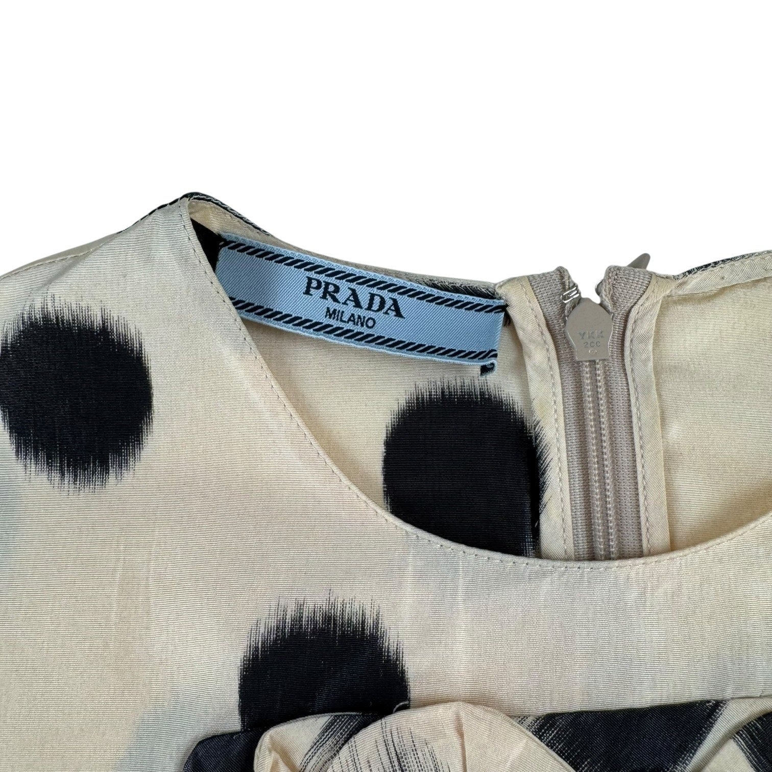 Prada Polka Dot Silk Tank Top