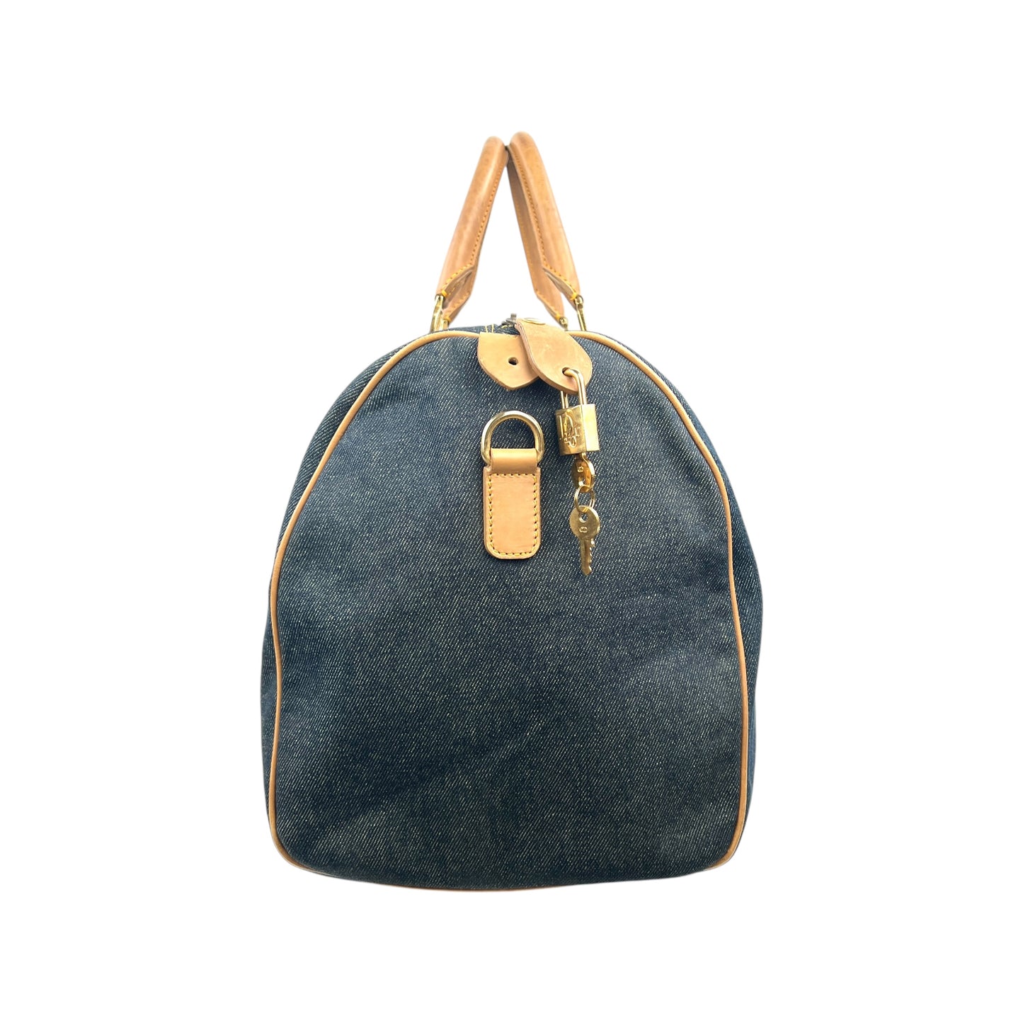 Dior Vintage Denim Travel Bag
