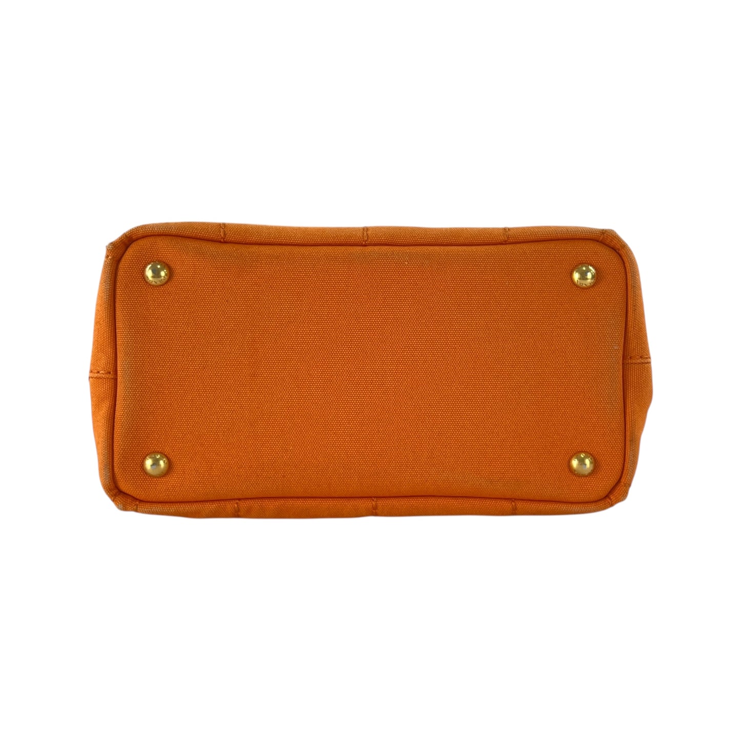 Prada Orange Canapa Tote Bag