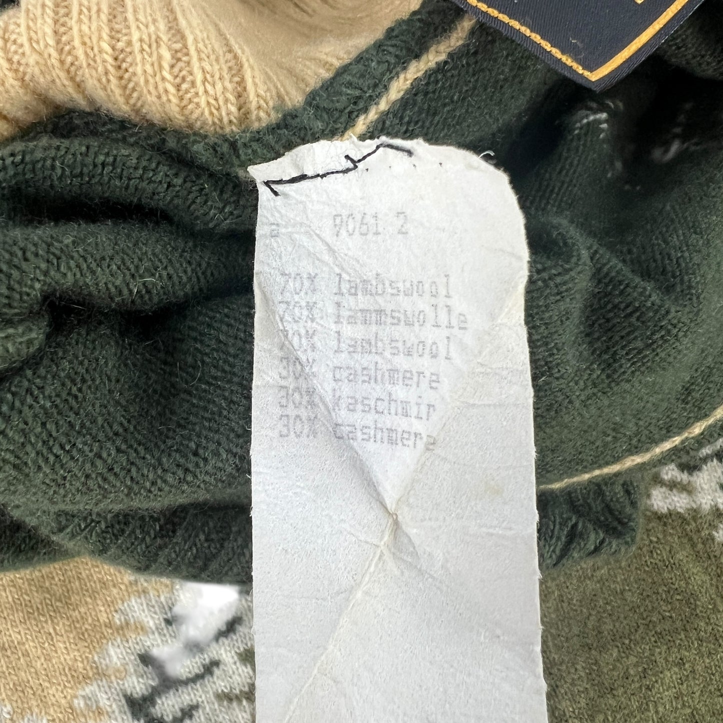 Fendi Vintage Wool & Cashmere Turtleneck Sweater