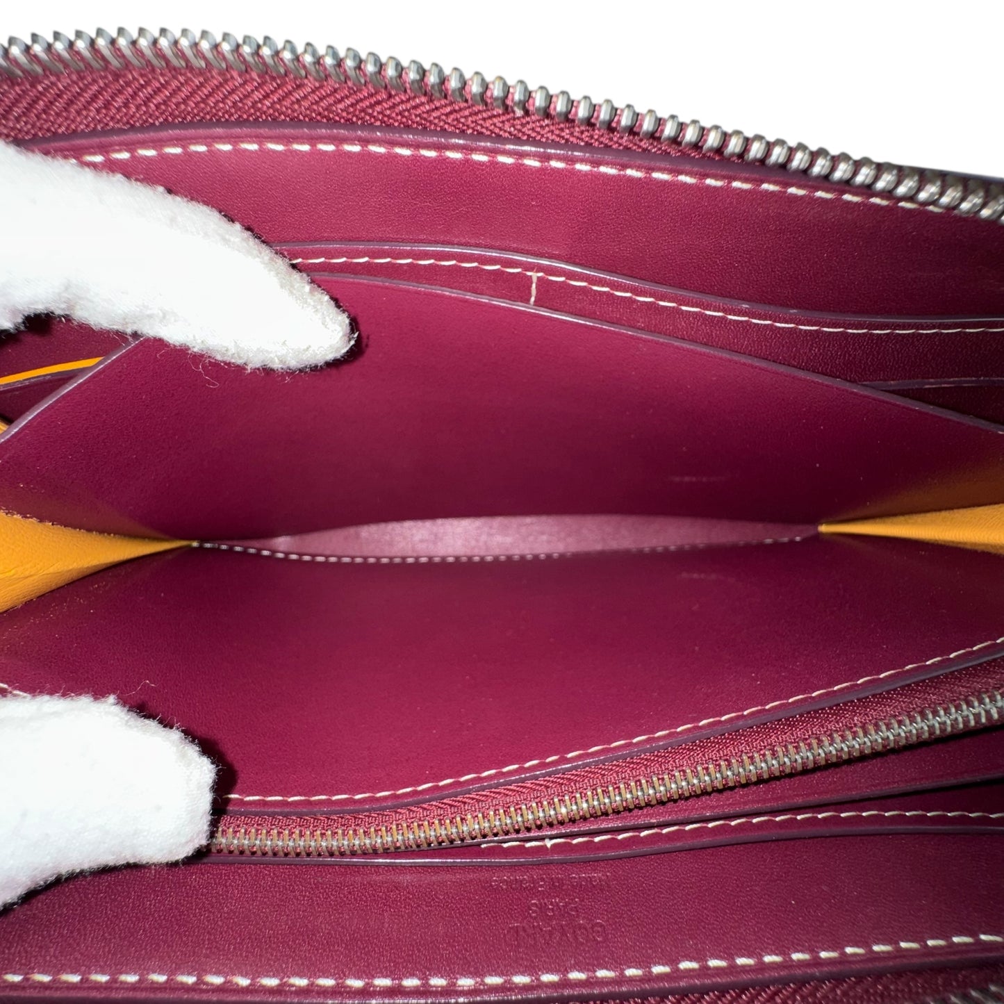 Goyard Matignon Bordeaux Zip Around Wallet