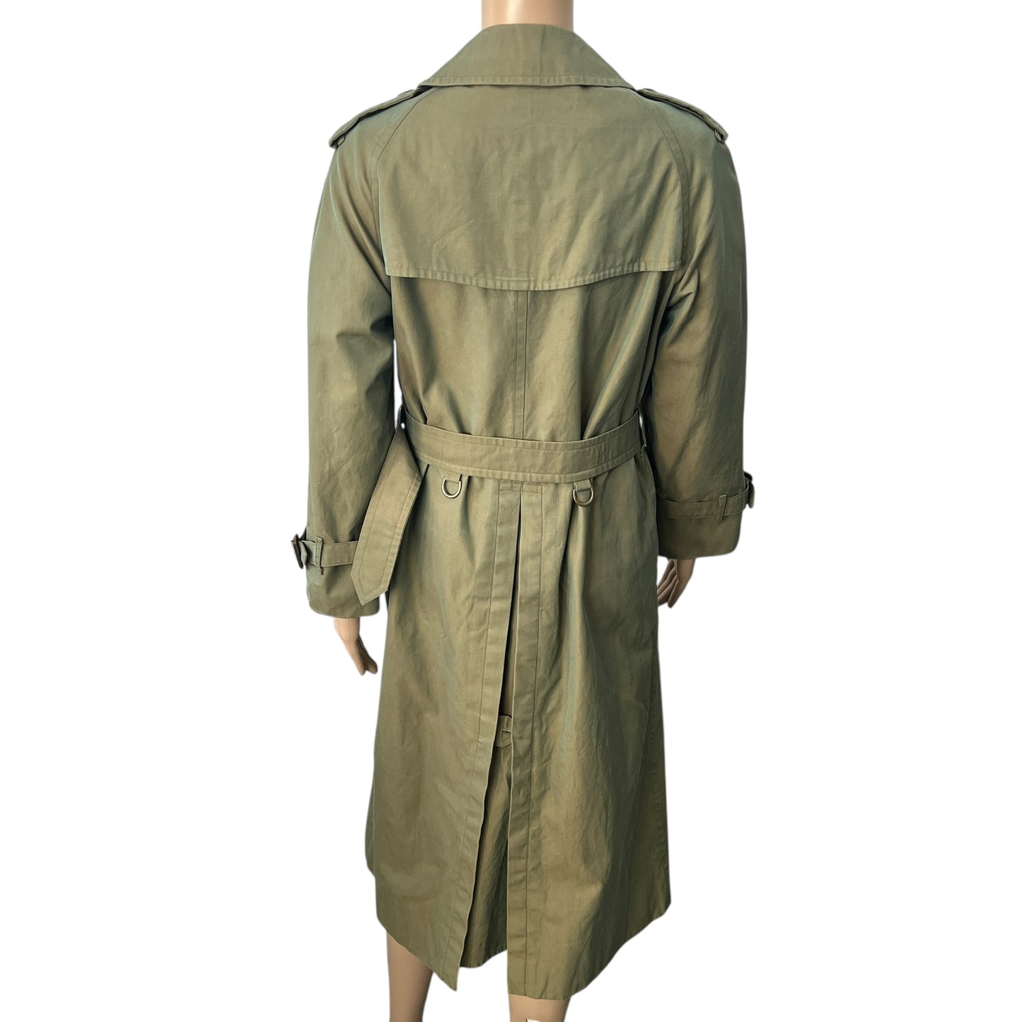 Burberry Green Khaki Trench Coat