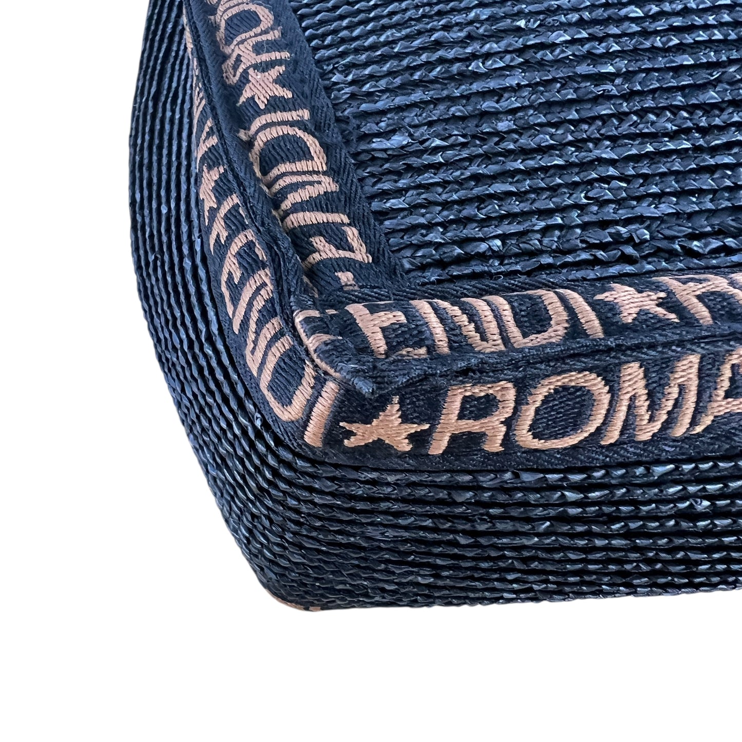 Fendi Vintage Raffia Tote Bag