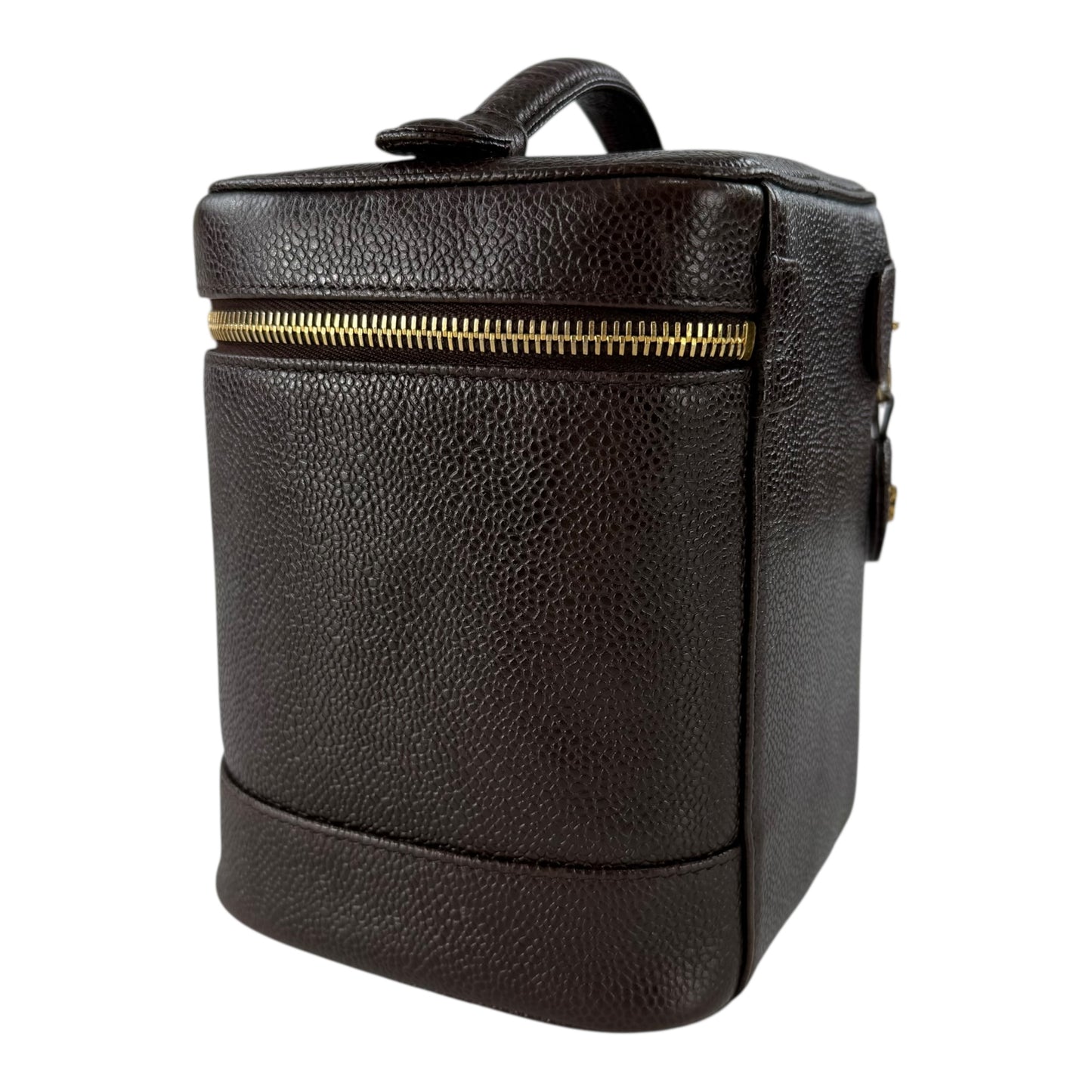 Chanel CC Caviar Leather Vanity Bag